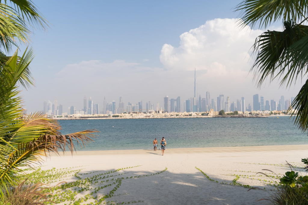 Relaxing beach destination planned vacation
