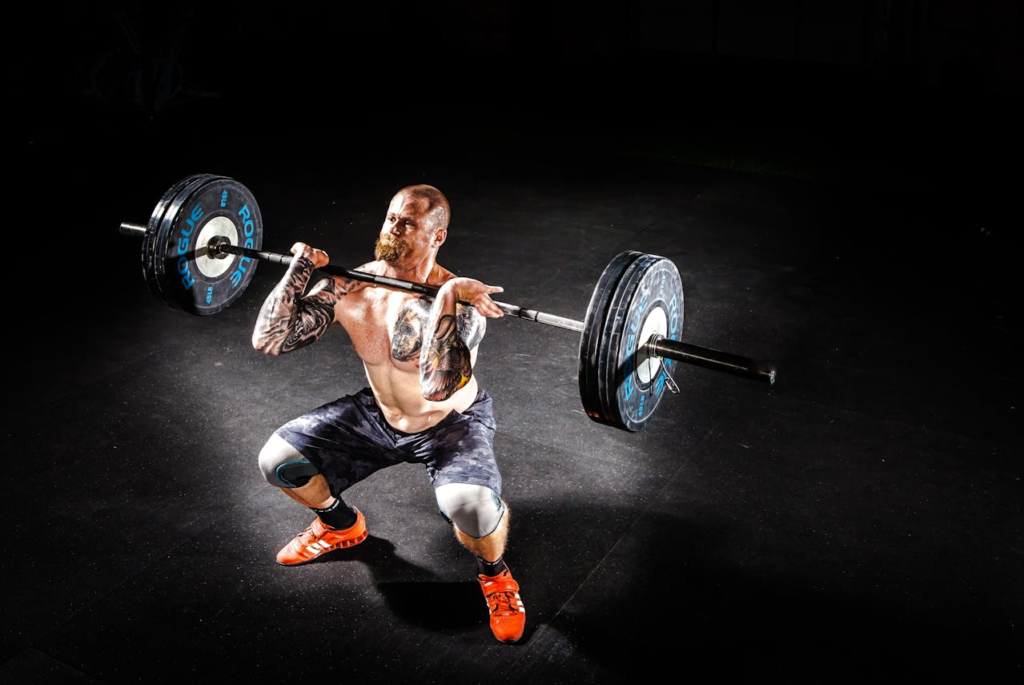 3-day workout routine for strength – squat exercise