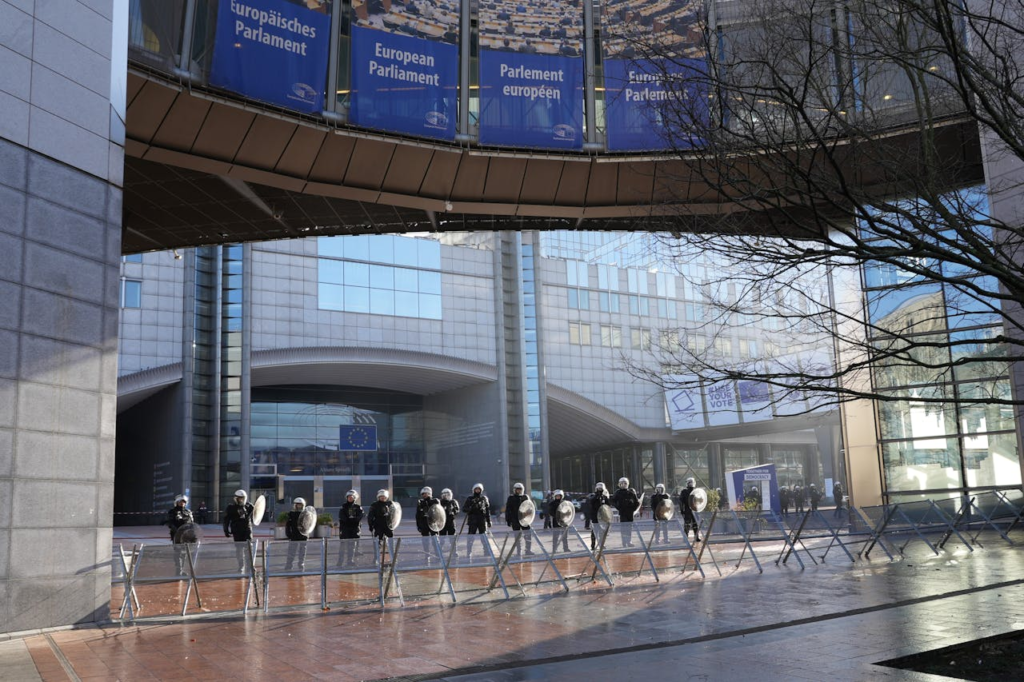 European Parliament building in Brussels